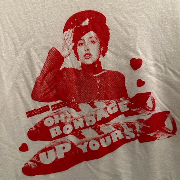 X-ray Spex Oh Bondage Up Yours Poly Styrene Tee Rare Unique - Picture 4 of 7